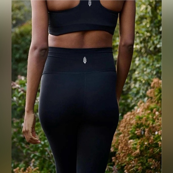 NEW WITH TAGS Free People Hatch Never Better Materninty Leggings ~ Small ~ Black - Picture 4 of 8